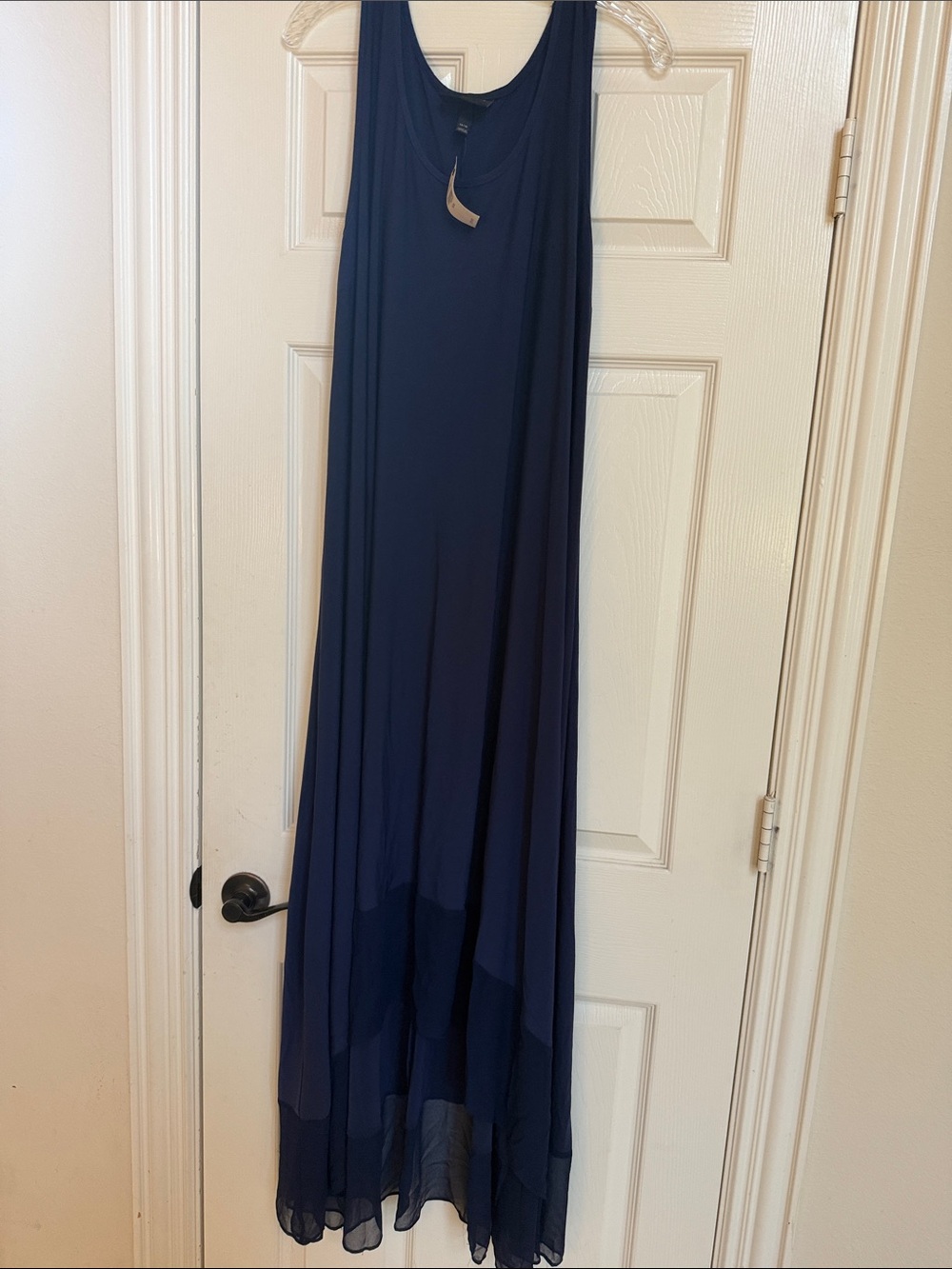 Lane Bryant Navy High-Low Sleeveless Maxi Dress